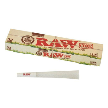 Конусы RAW Organic Pre-Rolled Cone 1 1/4 (32шт) - Бренд RAW - Магазин домашних увлечений homehobbyshop.ru